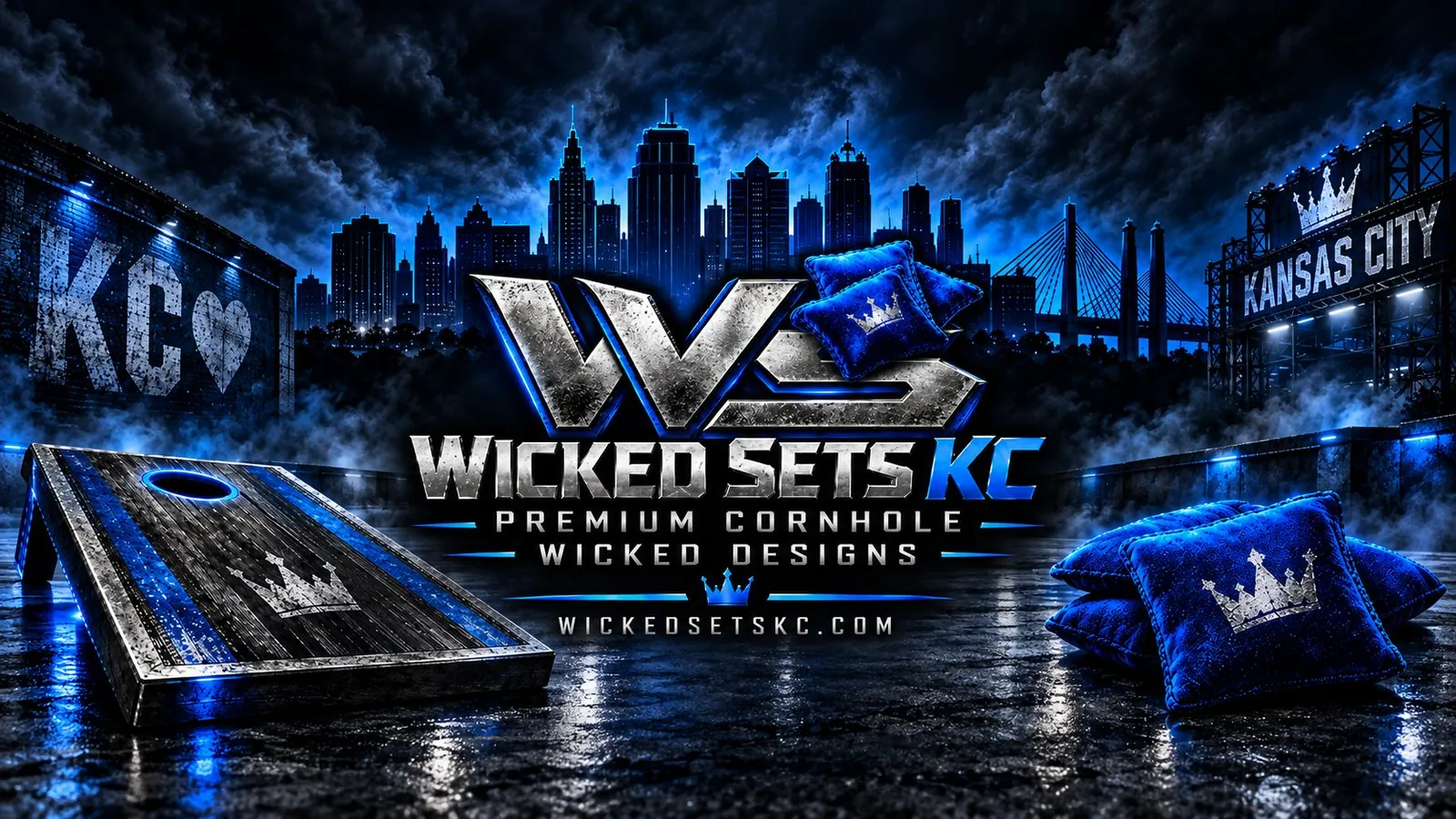 Wicked Sets KC — premium cornhole, wicked designs